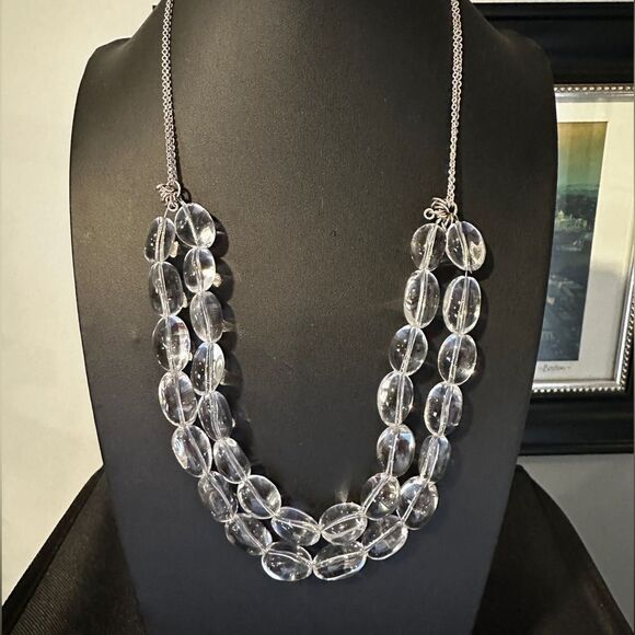 22" Dean Harris Clear Quartz beaded and sterling silver necklace! - Picture 10 of 11